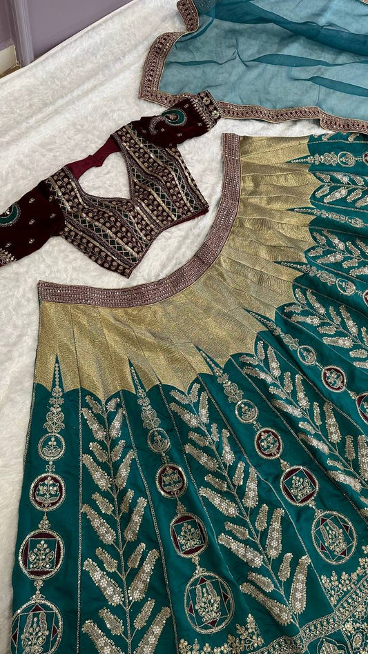 The Royal Green Lehnga Set