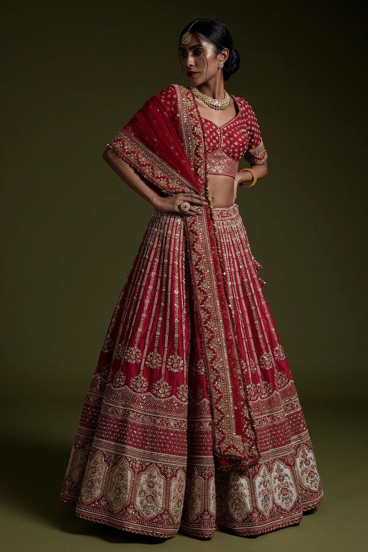 Royal Red Lehnga Set