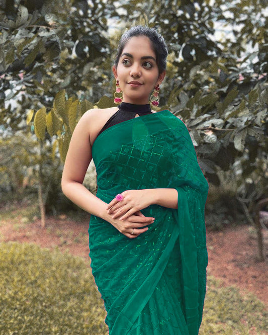 Green Saree