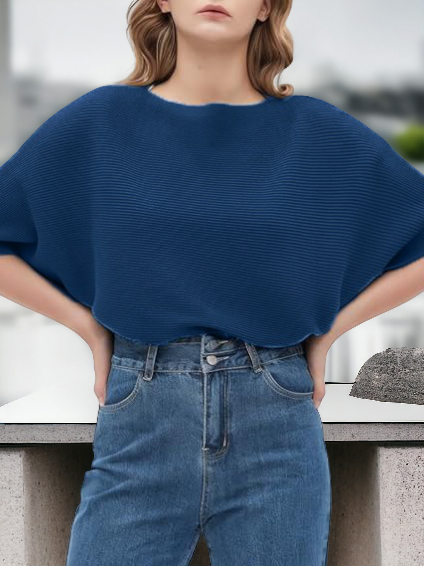 Oversized Indigo Dye T-shirt