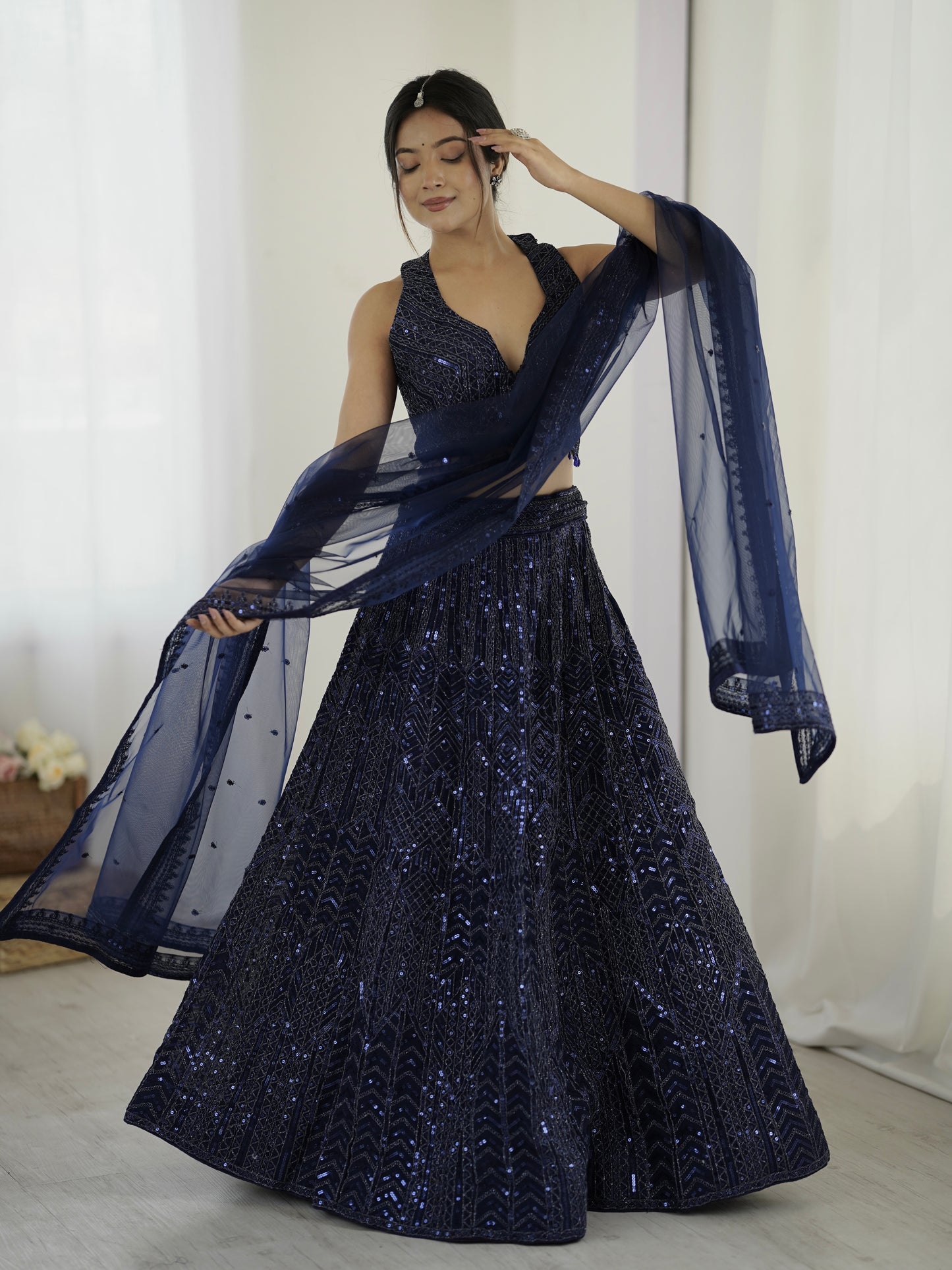 Royal Blue Lehnga Set