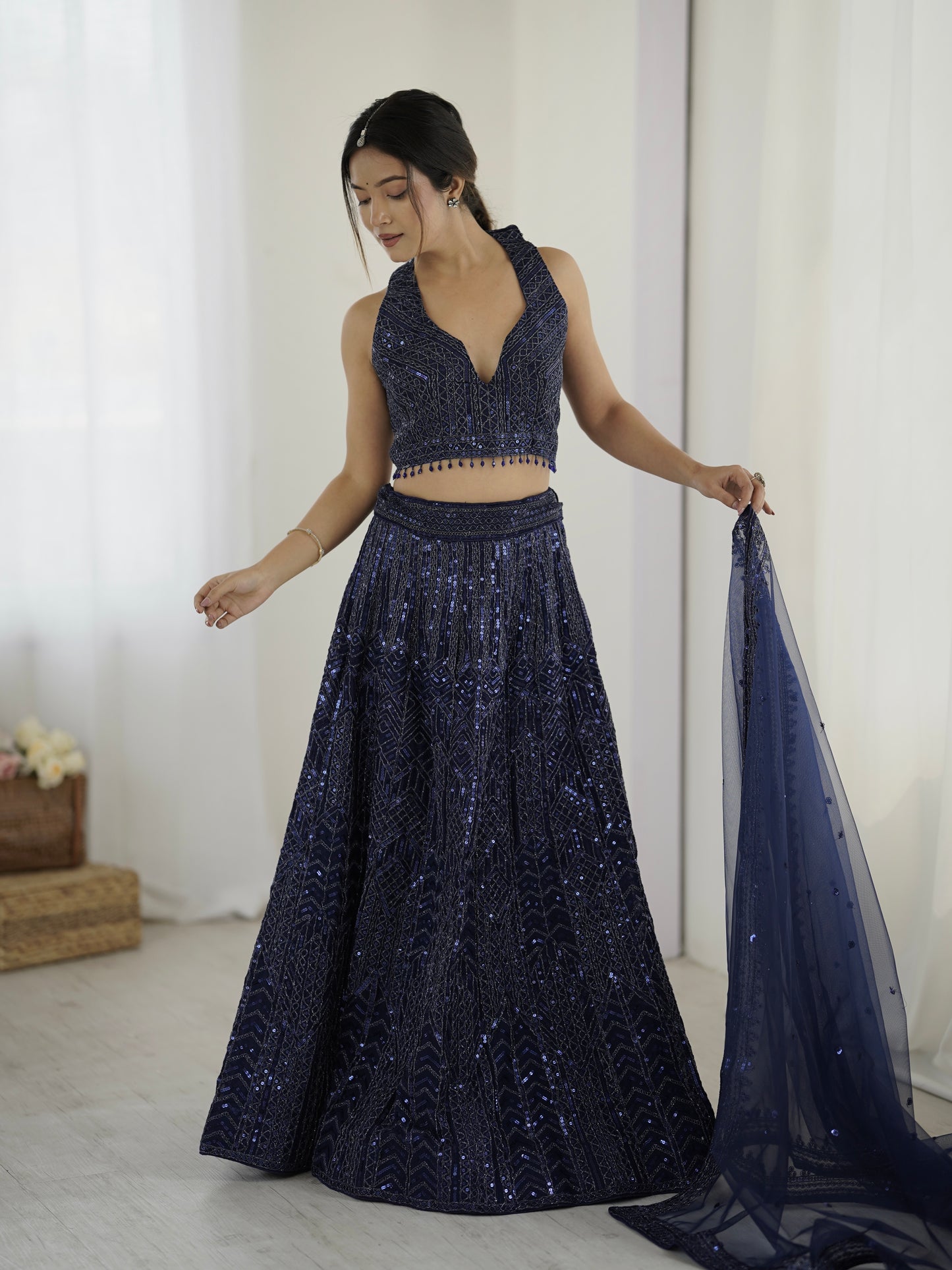 Royal Blue Lehnga Set