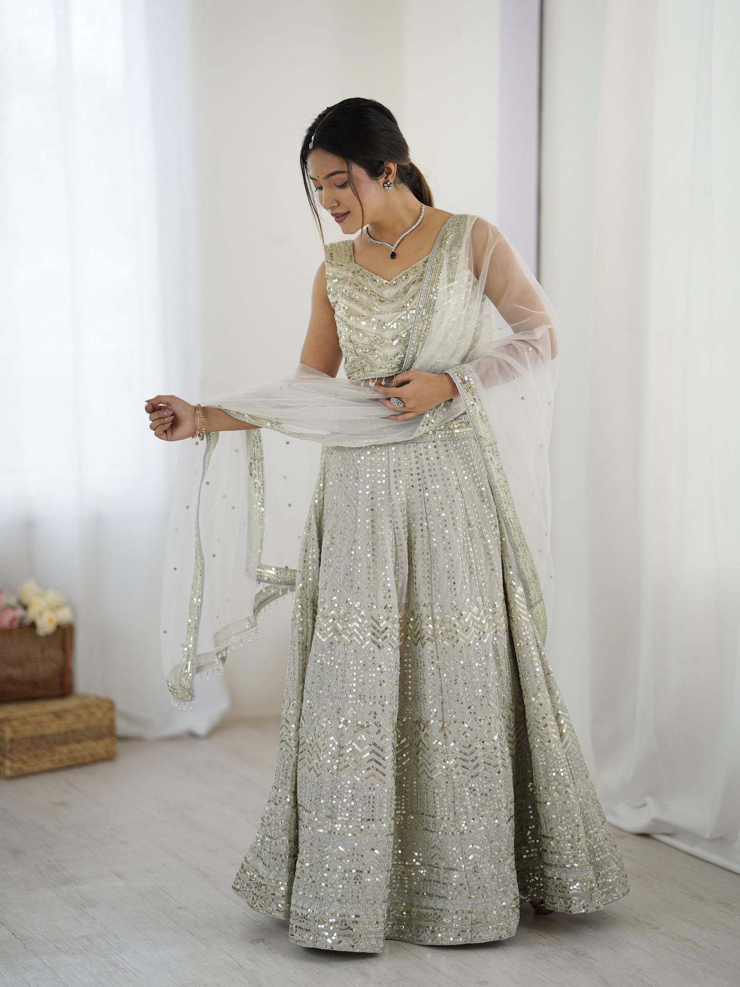 Star  Lehnga Set With Dupatta