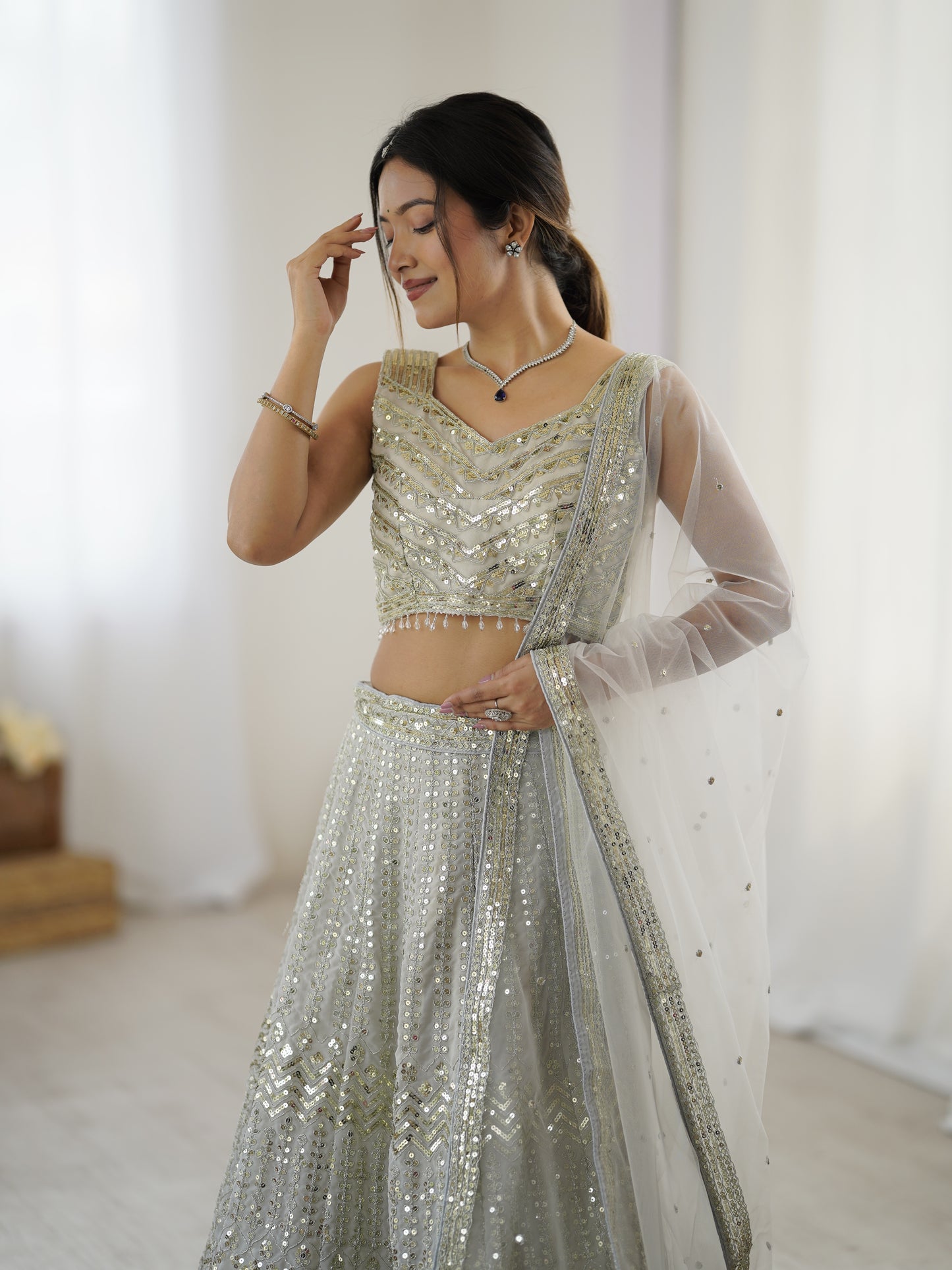 Star  Lehnga Set With Dupatta