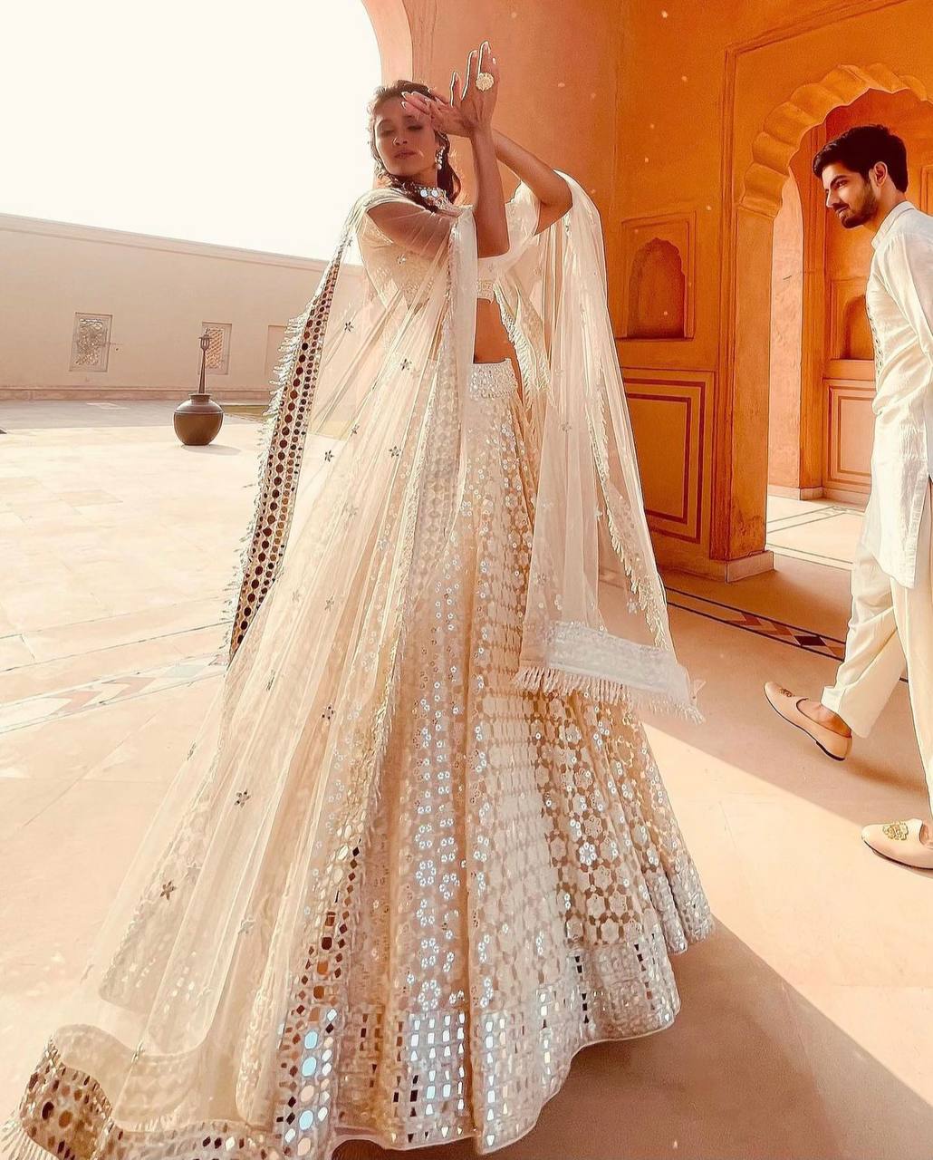Royal off white lehenga set