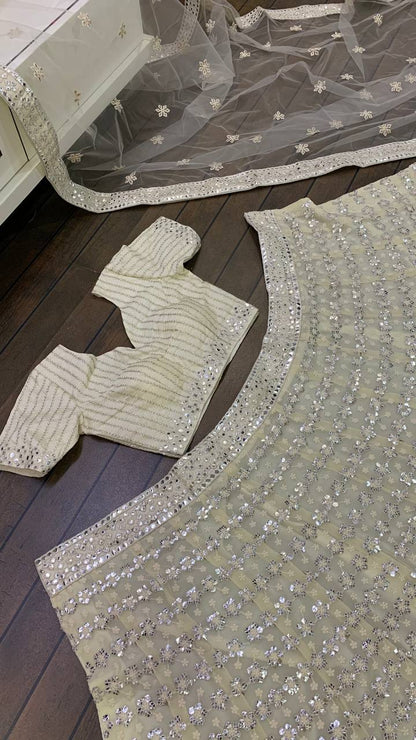 Royal off white lehenga set