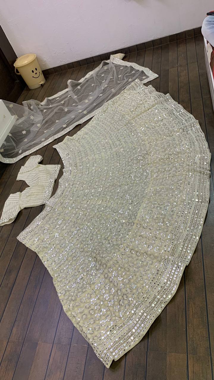 Royal off white lehenga set