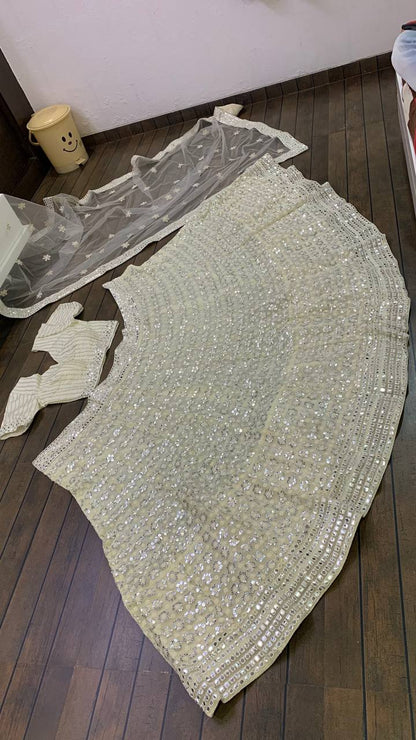 Royal off white lehenga set