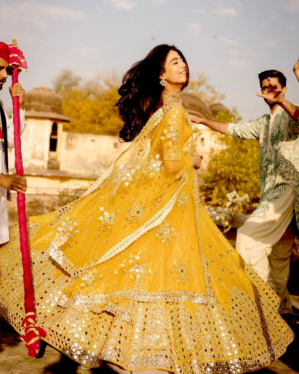 Butter Scotch  Lehnga Set With Dupatta