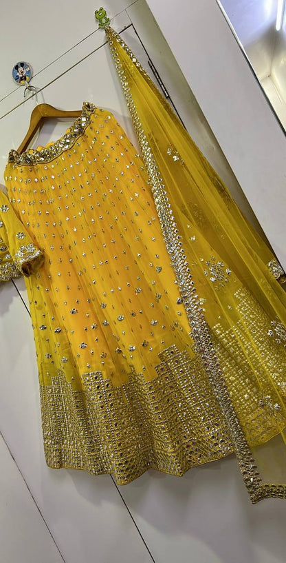 Butter Scotch  Lehnga Set With Dupatta