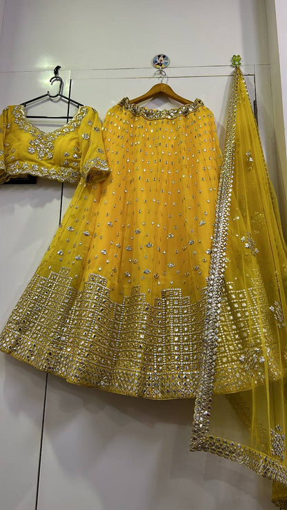 Butter Scotch  Lehnga Set With Dupatta