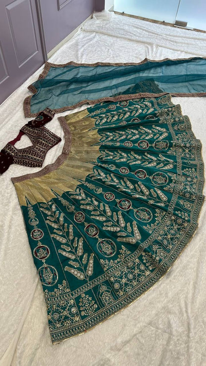 The Royal Green Lehnga Set