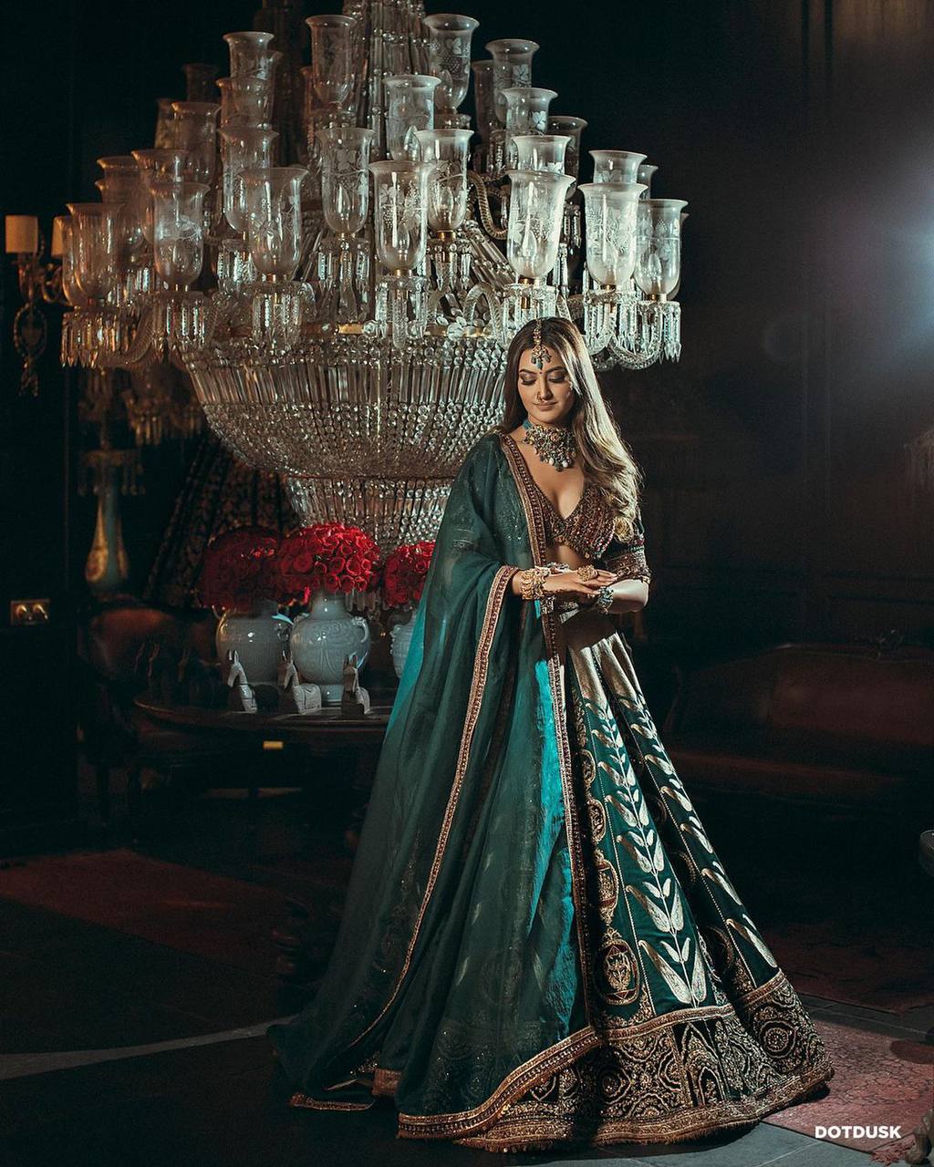 The Royal Green Lehnga Set