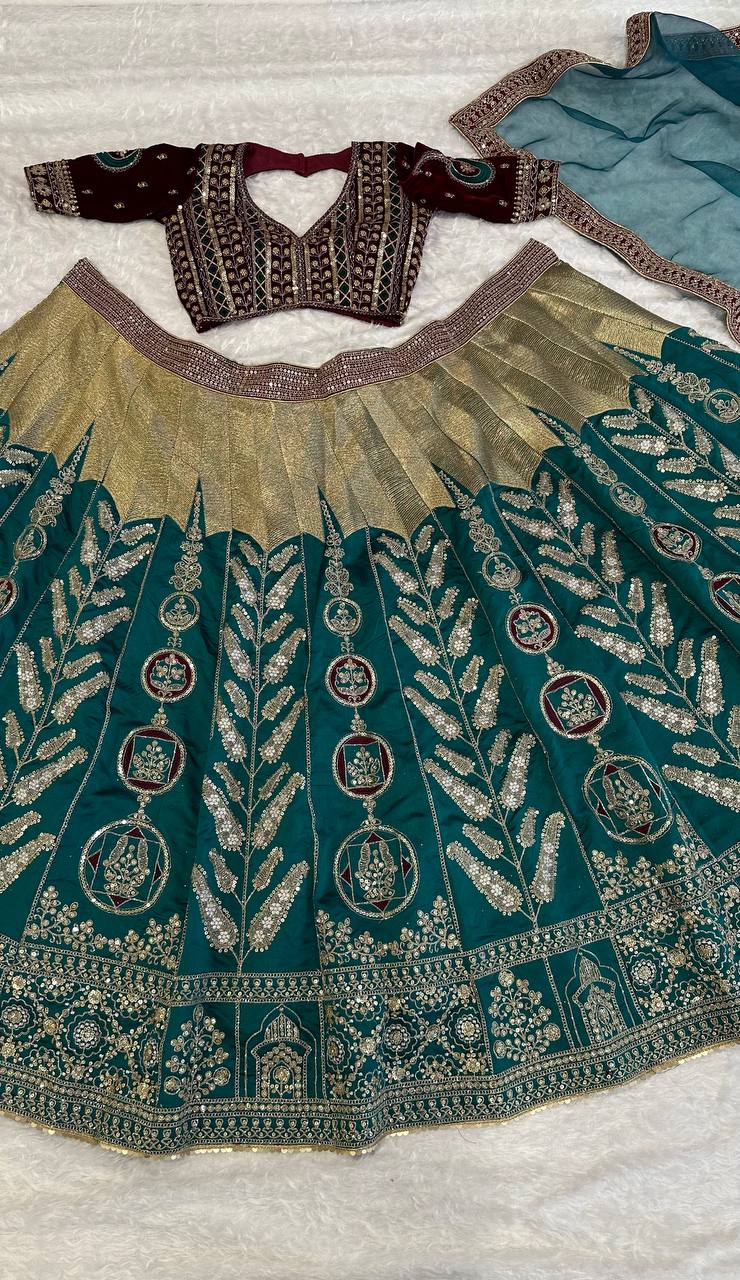 The Royal Green Lehnga Set