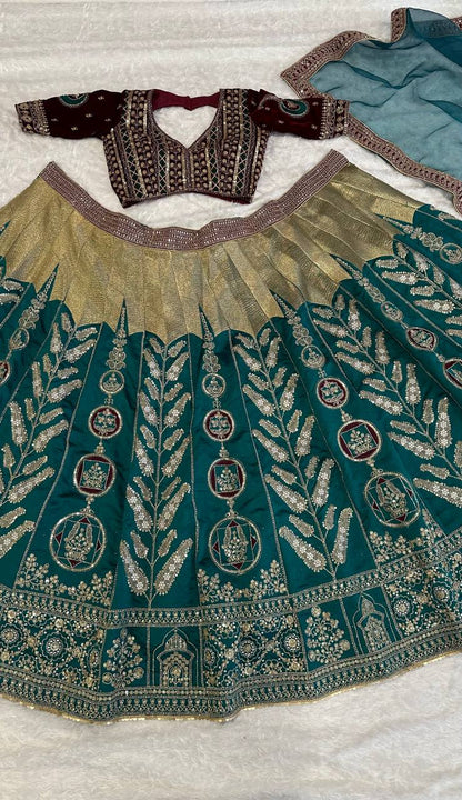 The Royal Green Lehnga Set