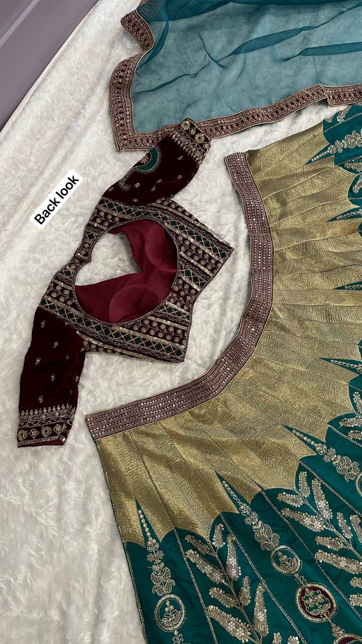 The Royal Green Lehnga Set