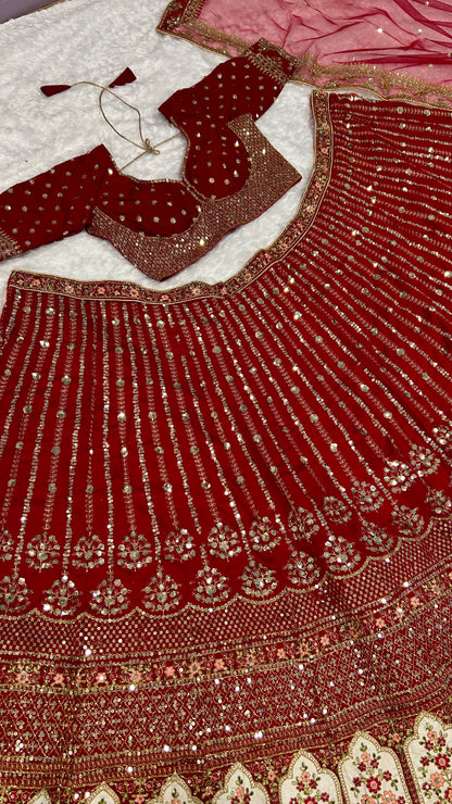 Royal Red Lehnga Set