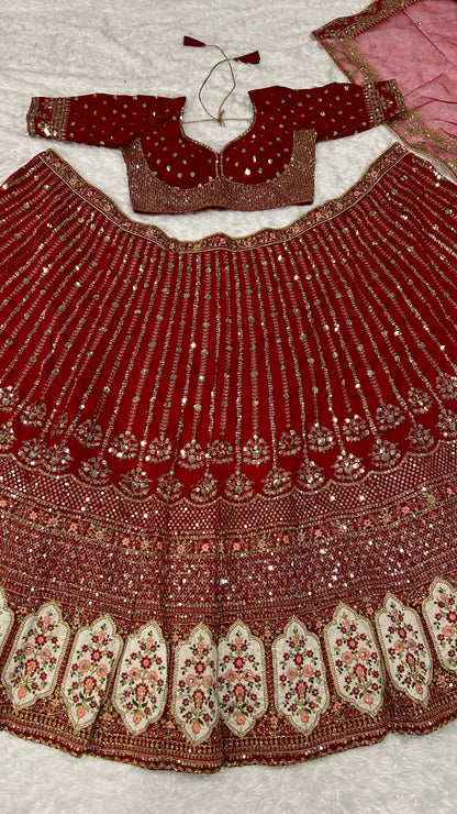 Royal Red Lehnga Set