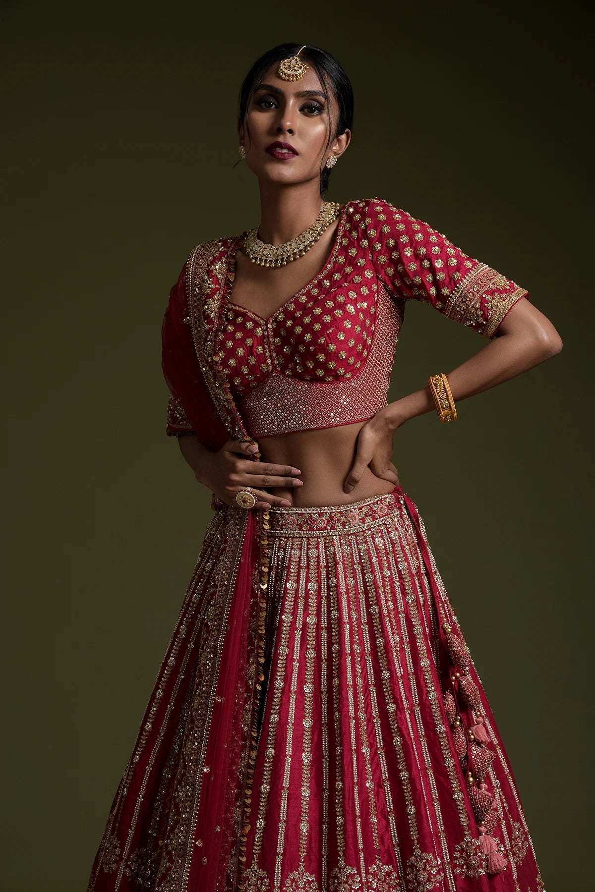 Royal Red Lehnga Set