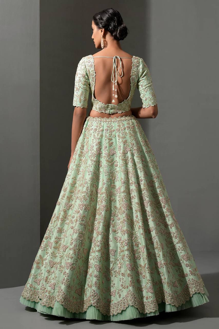 Sage Green Lehnga Set