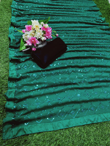 Green Saree