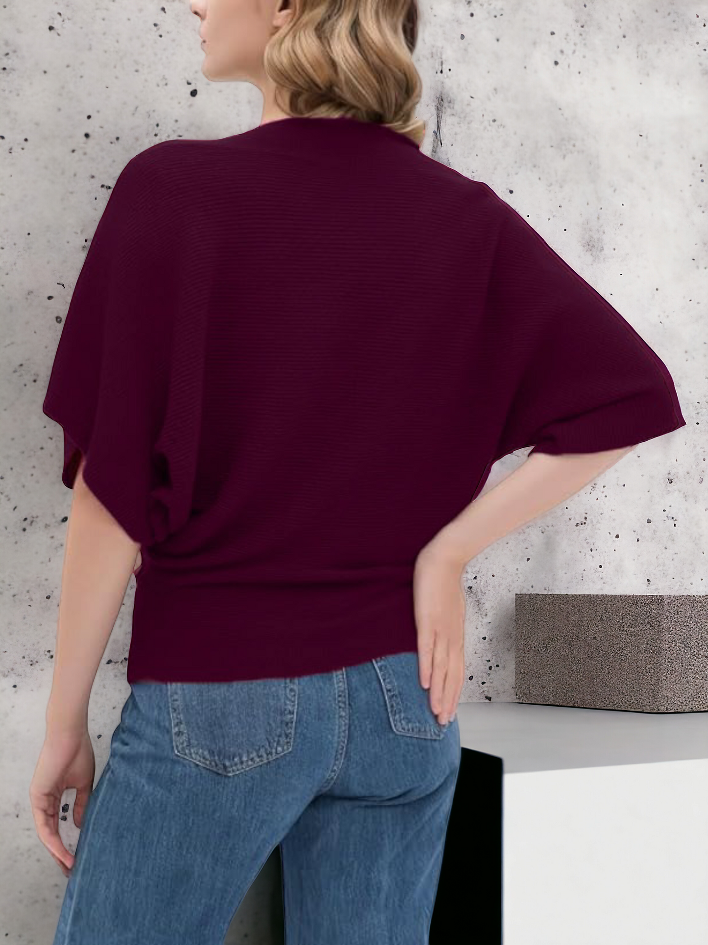 Oversized Mulberry Maroon T-shirt