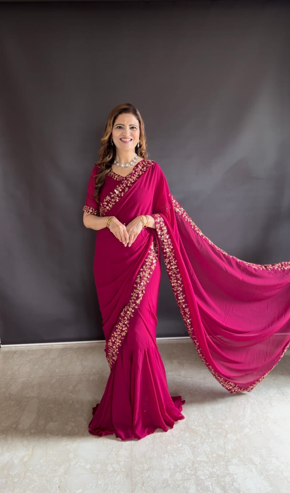Valvet Saree