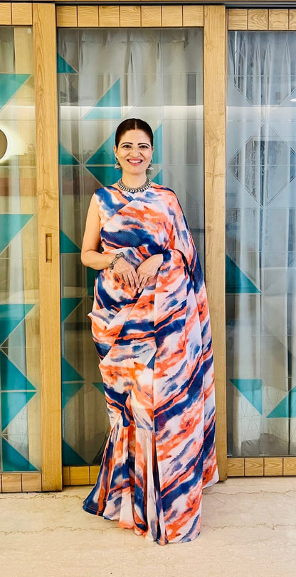 Printed Saree